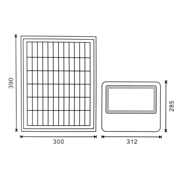 Foco Proyector Led Solar Milan 200W Ledme - Imagen 4
