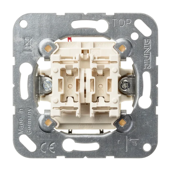 Pulsador doble 10A 250V Jung
