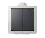 Doble conmutador 10A 250V serie 950 Ceese