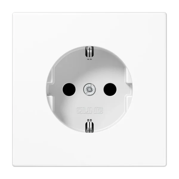 Enchufe Schuko, blanco alpino16A 250V Jung