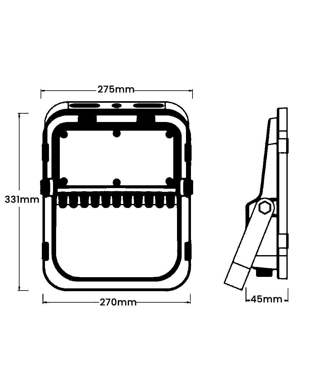 Foco Proyector Exterior SOLAR LED 300W con mando a distancia Ledme - Imagen 3