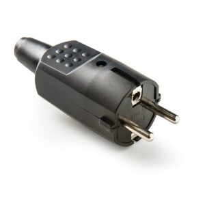 Clavija PVC goma 16A Negra Famatel