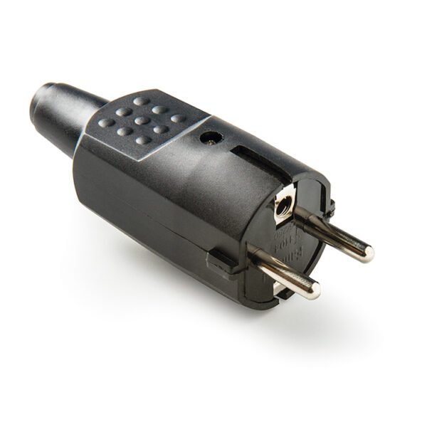 Clavija PVC goma 16A Negra Famatel