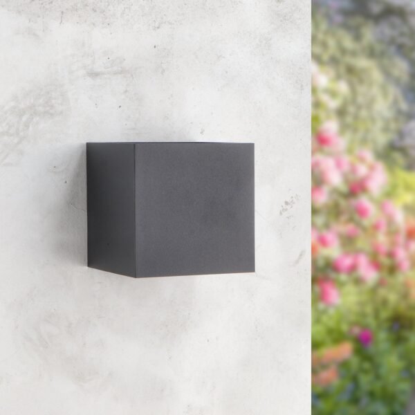 Aplique de Pared Led Black Cube 6W Ip54 Ledme